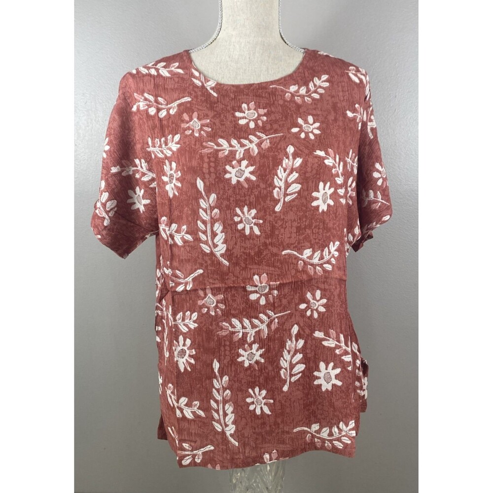 PHOOL Women's Size S Floral Rayon Style ORVIS Color Rose NWOT